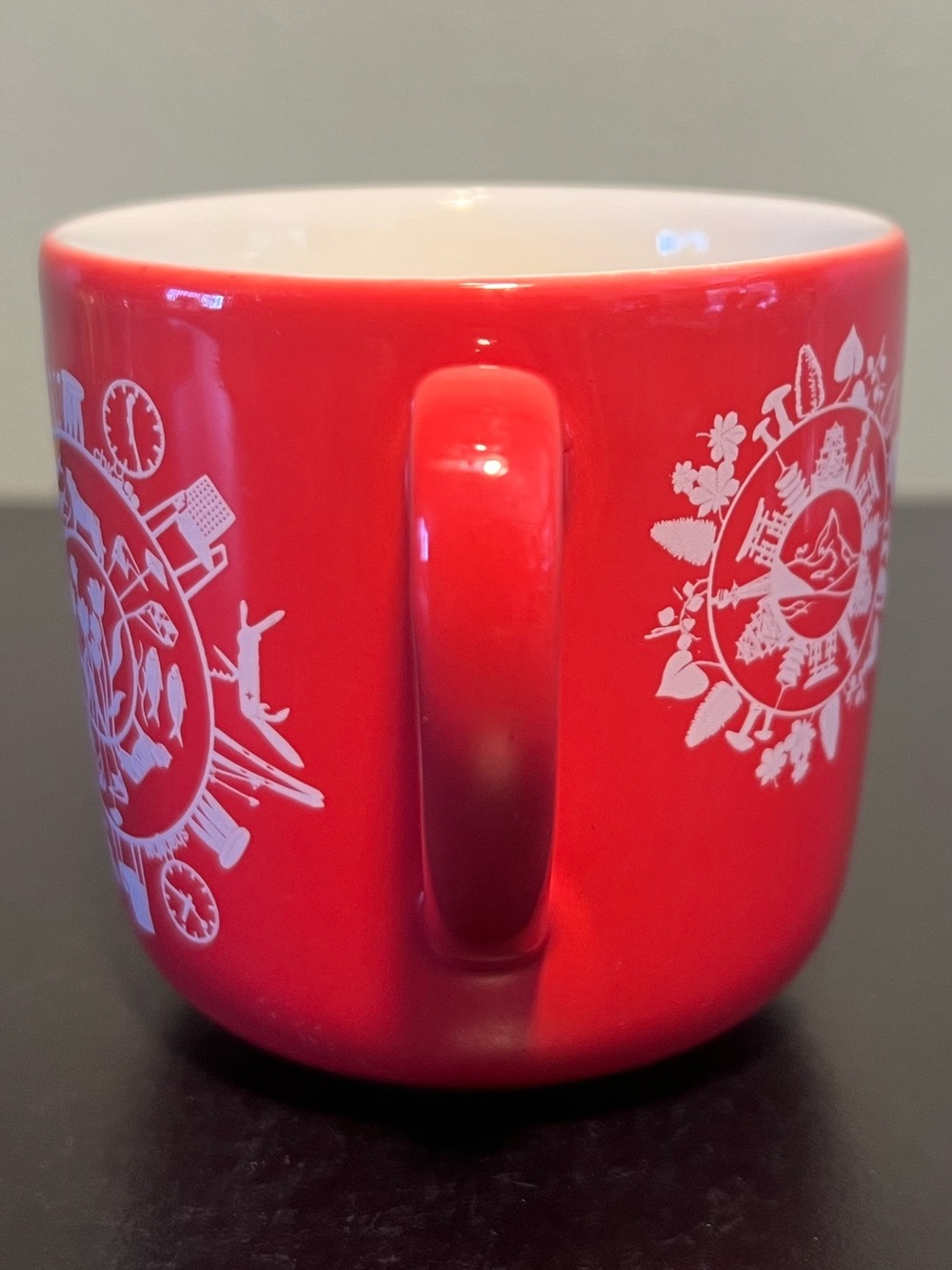 Swissotel x RAK Porcelain Red Silhouette Mug 10oz 4-Pattern Swiss Art 2019 - Picture 10 of 14